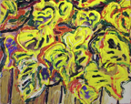 Fall Grape Leaves; 2003; oil; 16