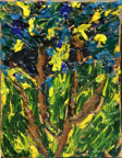 Bush in Yellow; 2004; oil; 8