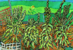 Eliza's Mullein; 2005; oil; 24