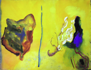 Posthumous Friends 2; 1994; watercolor; 22.5