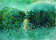 Heath Path; 1972; watercolor; 22.5