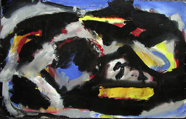 Vito's Landscape; 1969; watercolor & acrylic; 27.5